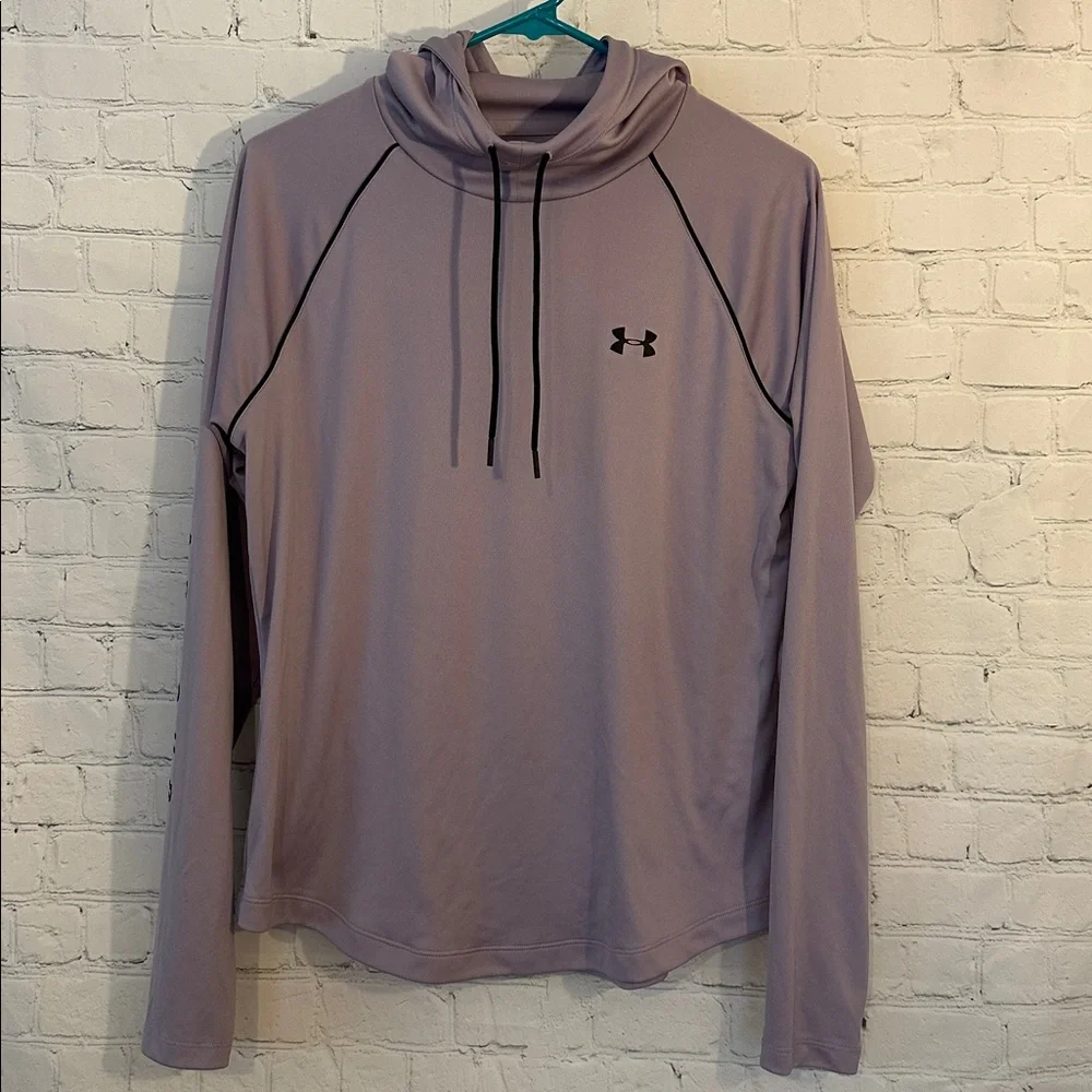 Under Armour Women Velocity Woodmark Lavender Long Sleeve Hoodie - Picture 1 of 6